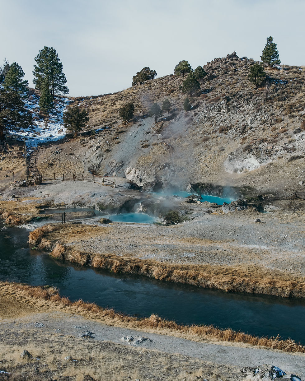 Hot Geological Creek in Mammoth Lakes off HWY 395