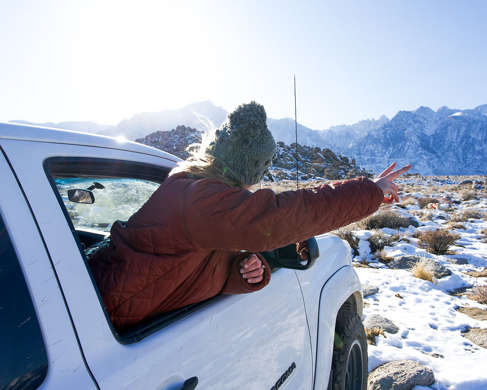 Road trip to Alabama Hills in california