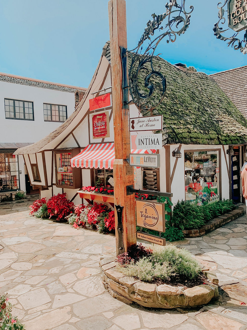 Carmel by the sea cute European looking building