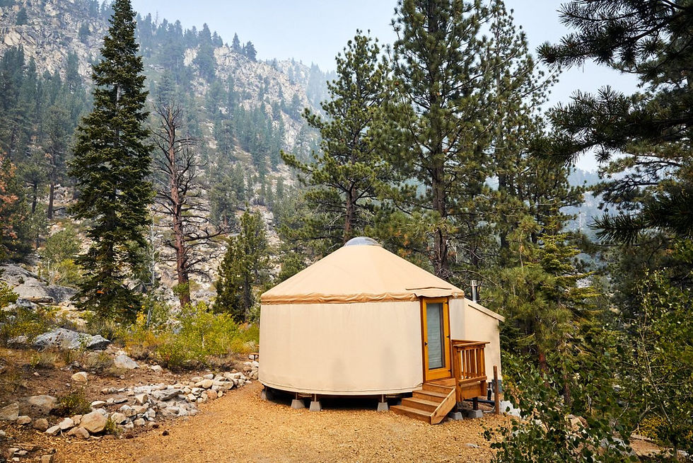 Wylder Glamping Tent in Tahoe National Forest