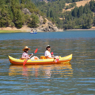 Kayaking Ruth Lake California