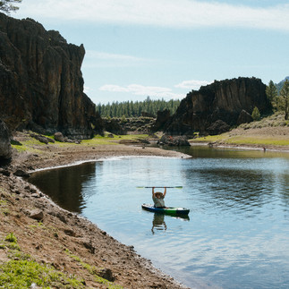 Kayaking Frenchman Lake, California