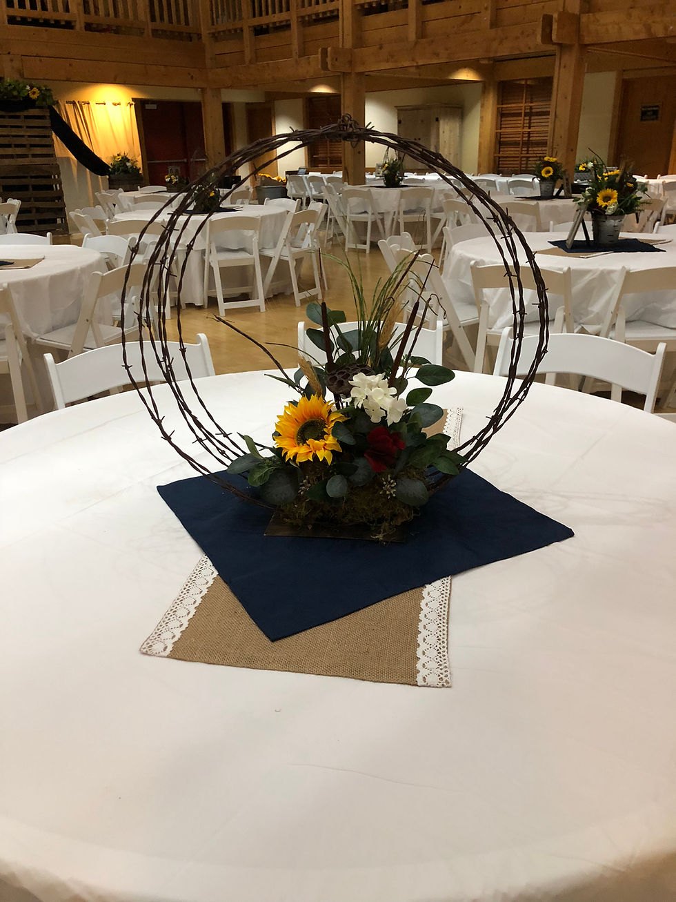 Thumbnail: Wicker Table Runner with Lace