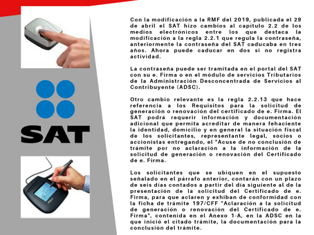 Boletín Informativo: Resolución miscelánea fiscal de los medios electrónicos.