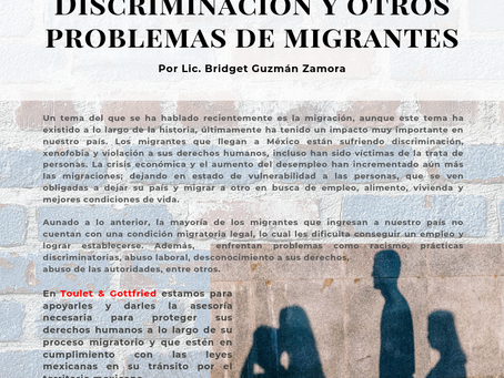 Boletín Informativo: Discriminación y otros problemas de migrantes