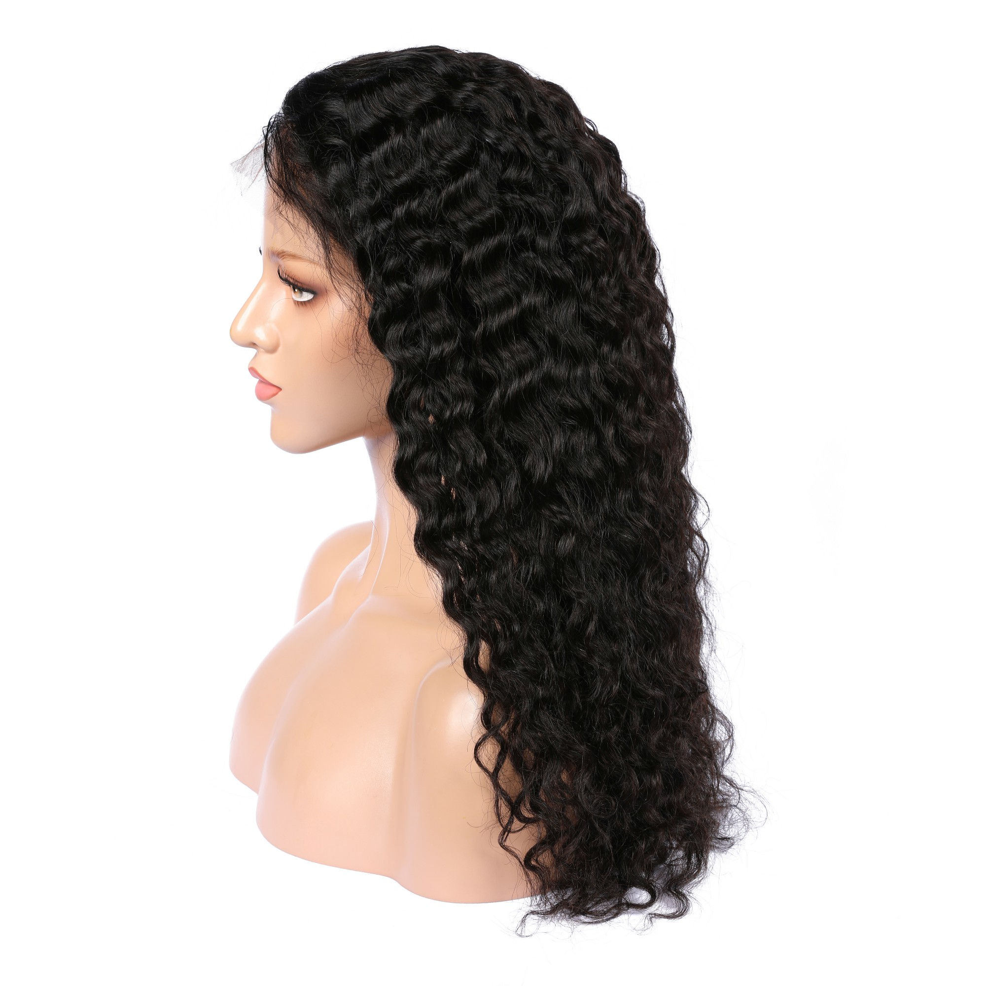 Virgin Brazilian Hair Deep Wave Lace Front Wigs