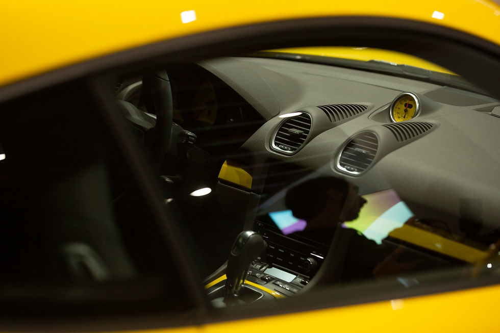 interior of a porsche 718