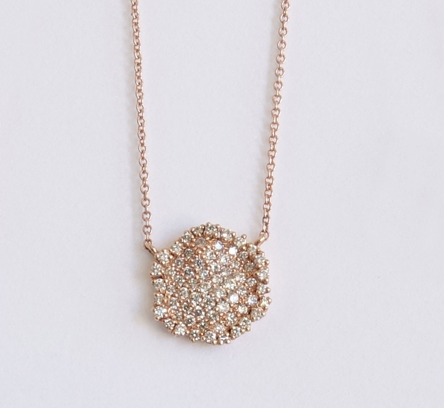 Diamond 14K Rose Gold Necklace