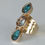 Thumbnail: Krysia Renau Topaz Amethyst Multi Gemstone Gold Ring