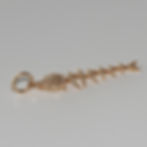 Krysia Renau 14K Diamond Fish Skeleton Charm