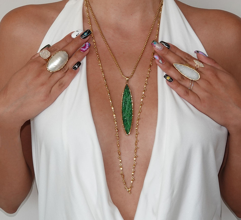 Thumbnail: Gold Drop Chain 32" Long Gold Plate