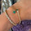 Thumbnail: 18k Diamond Malachite Wrap Bracelet