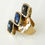 Thumbnail: Labradorite Gold Statement Ring