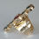 Thumbnail: Blue Multi Gemstone Gold Ring Statement
