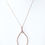 Thumbnail: Diamond Wishbone Necklace14K Rose Gold