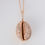 Thumbnail: 14K Diamond Solid Gold Shell Pendant Necklace