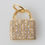 Thumbnail: 14K Gold Diamond Lock Charm