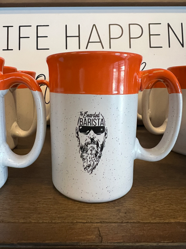 13 oz Restro Orange Mug | The Bearded Barista