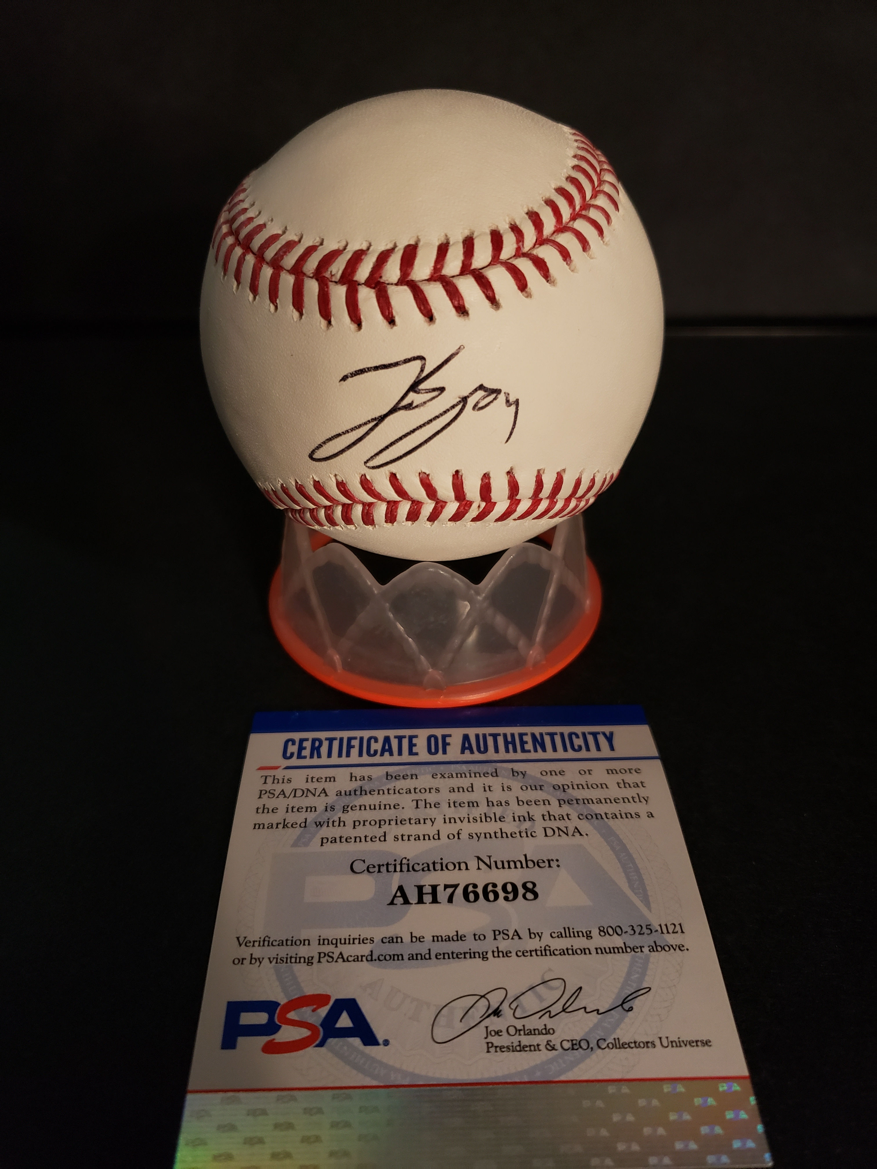 George Springer Autographed Toronto Blue Jays OML Baseball (PSA COA & Hologram)