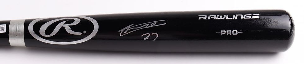 Vladimir Guerrero Jr. Signed Toronto Blue Jays Rawlings Baseball Bat (BAS COA)