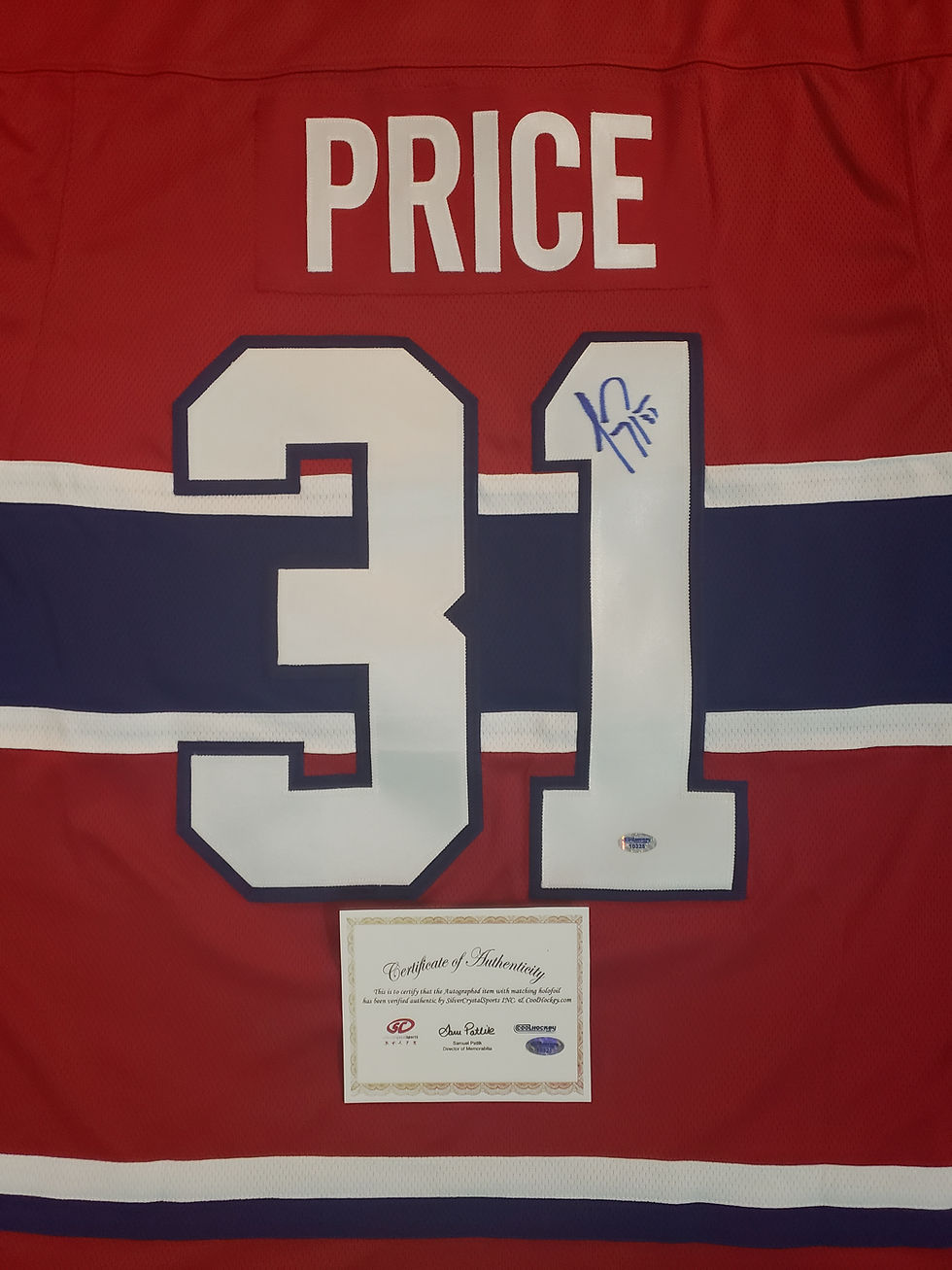 Thumbnail: Carey Price Autographed Montreal Canadiens Home Fanatics Jersey (SC Sports COA)