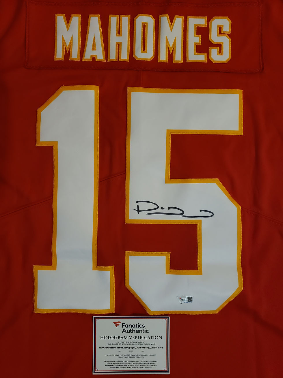 Thumbnail: Patrick Mahomes Autographed Kansas City Chiefs Nike Jersey (Fanatics COA)