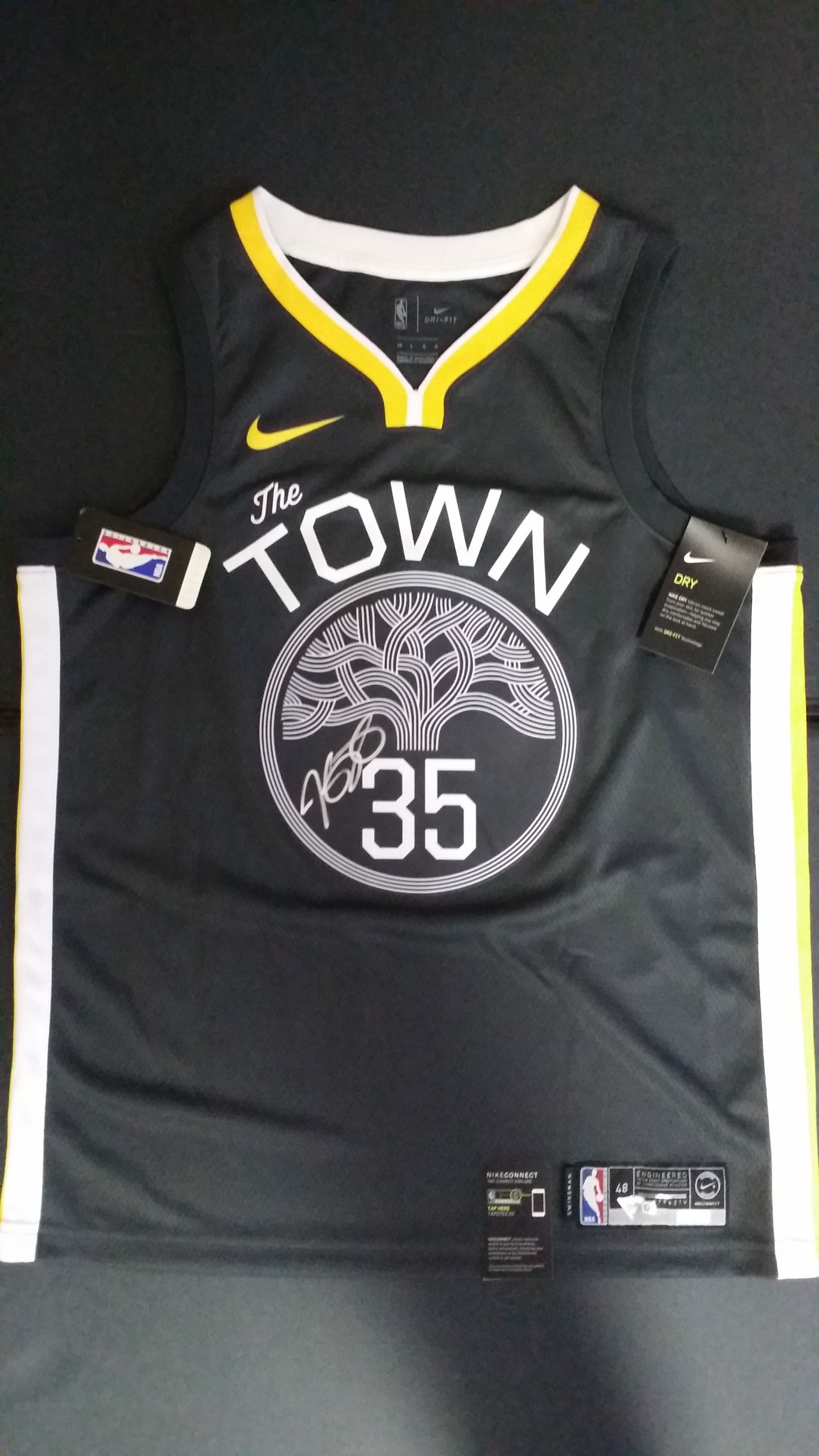Kevin Durant Autographed Golden State Warriors Nike Swingman Jersey (Panini COA)