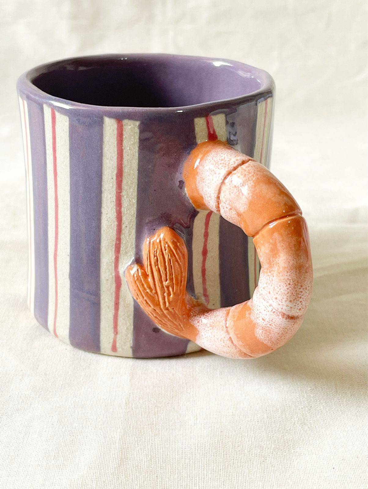 caneca artesanal camarão