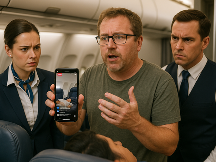 Carrichrist-On-a-Cracker Man Responds to In-Flight Medical Emergency Armed Only With ‘Own Research’ and Facebook Comments
