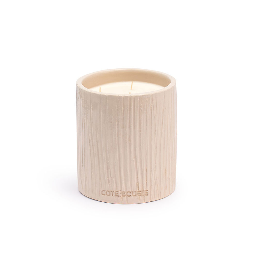 Miniature : Striée blanc - Côté Bougie