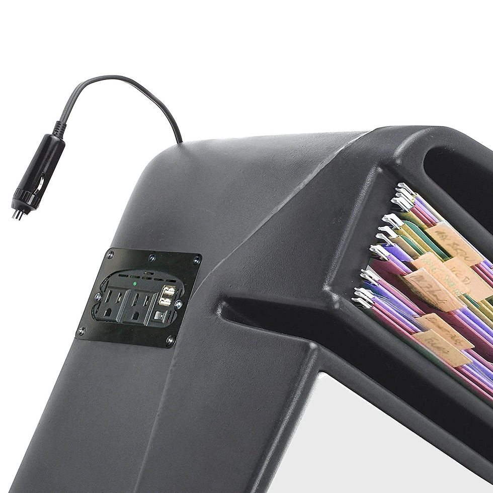 AutoExec AESGrip-03 GripMaster Desk with Built in 200W Inverter and Universal iPad_Tablet Mount