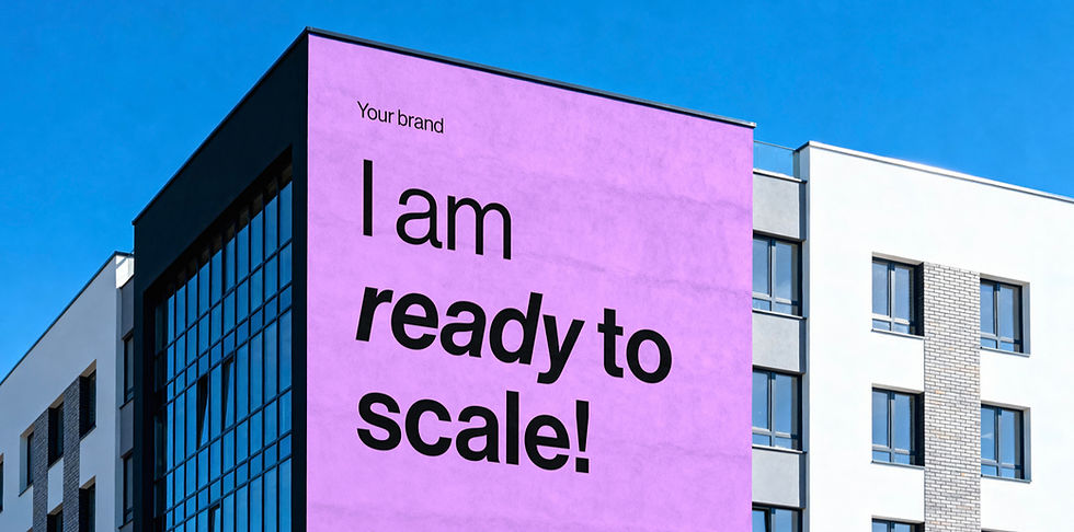 billboard that metions businesses ready to scale