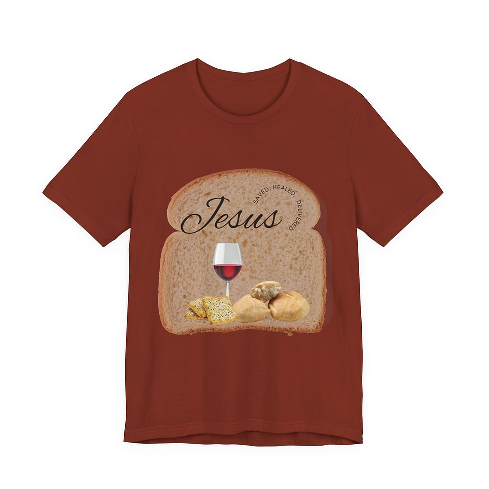 Thumbnail: Jesus Bread and Wine Tee — Christian Communion Faith T-Shirt
