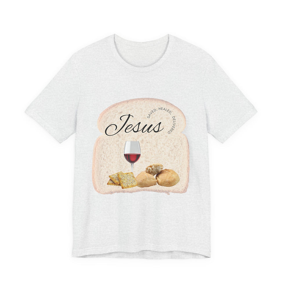 Thumbnail: Jesus Bread and Wine Tee — Christian Communion Faith T-Shirt