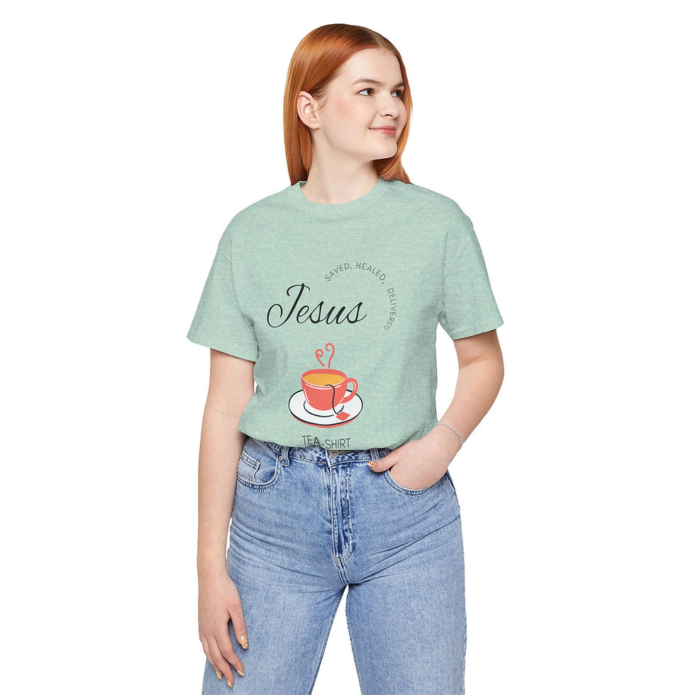 Thumbnail: Jesus Tea-Shirt, Christian Witness Apparel, Faith-Friendly T-Shirt