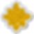 Gold glitter flower on silver glitter background