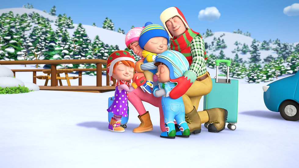 In CoComelon’s “The Travel Song,” JJ strengthens his connection with family during a holiday road trip, demonstrating the Learning Principle of 'Modeling Positive Relationships.