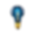 Bulb in gold and blue. Crafting impactful Designs with heart & vision by Olga Kovalchuk