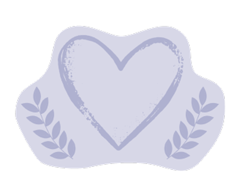 Illustration of heart and wheat as a symbol of love, nature and family life on the holiday farm Mau