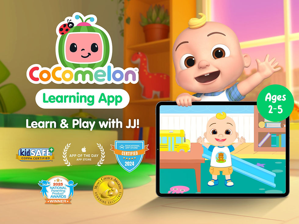 CoComelon Learning App with JJ, Learn & Play! Ages 2-5, CoComelon learning games for toddlers