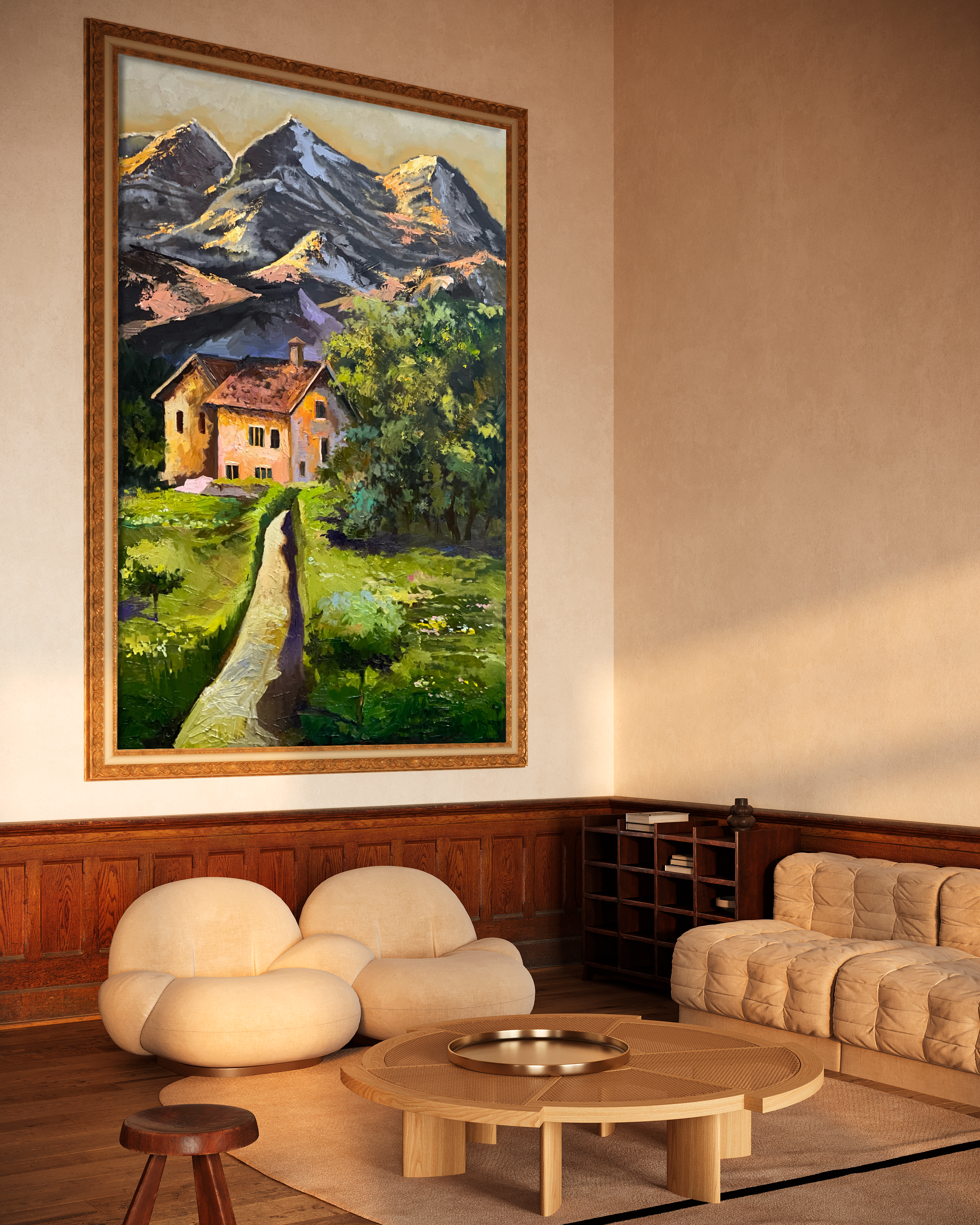 House under the mountains