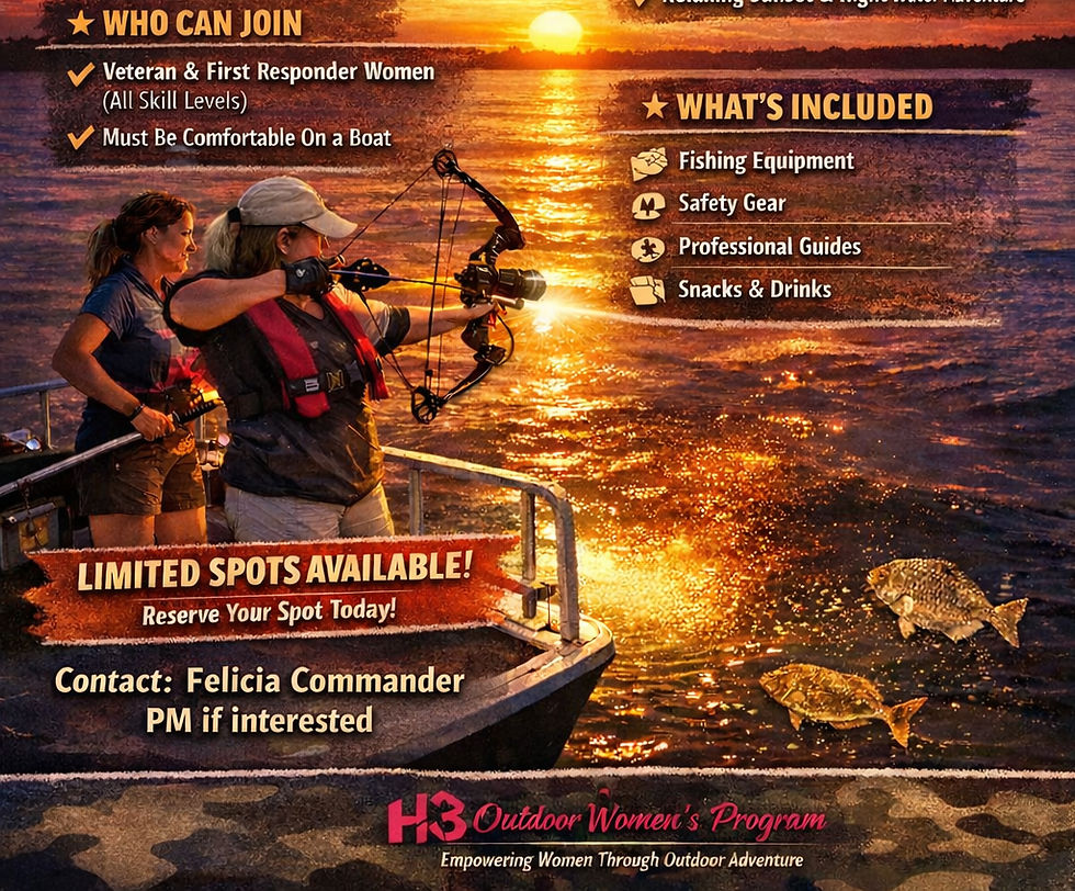 Women's Sunset Gigging & Bowfishing Experience