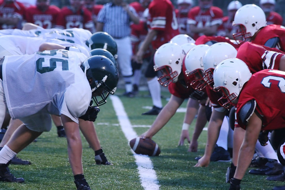 Football Teams Lined