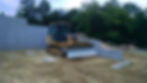Dozer at new house foundation