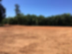 Leveling land for a new building