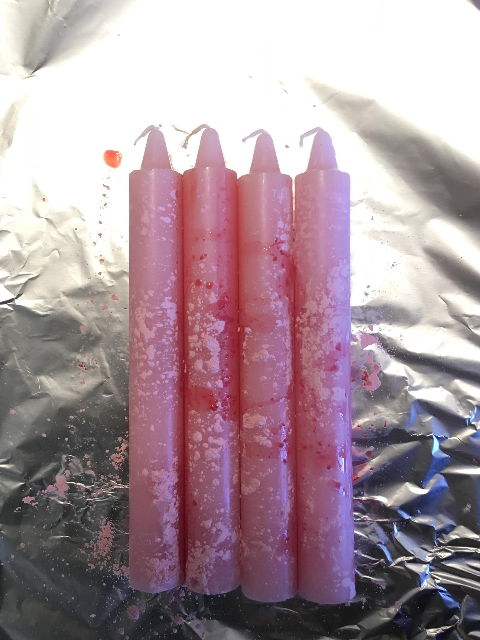 St.Barbara Love Cleansing Candles Prepared/ St.Barbara Velas Preparadas Limpia D