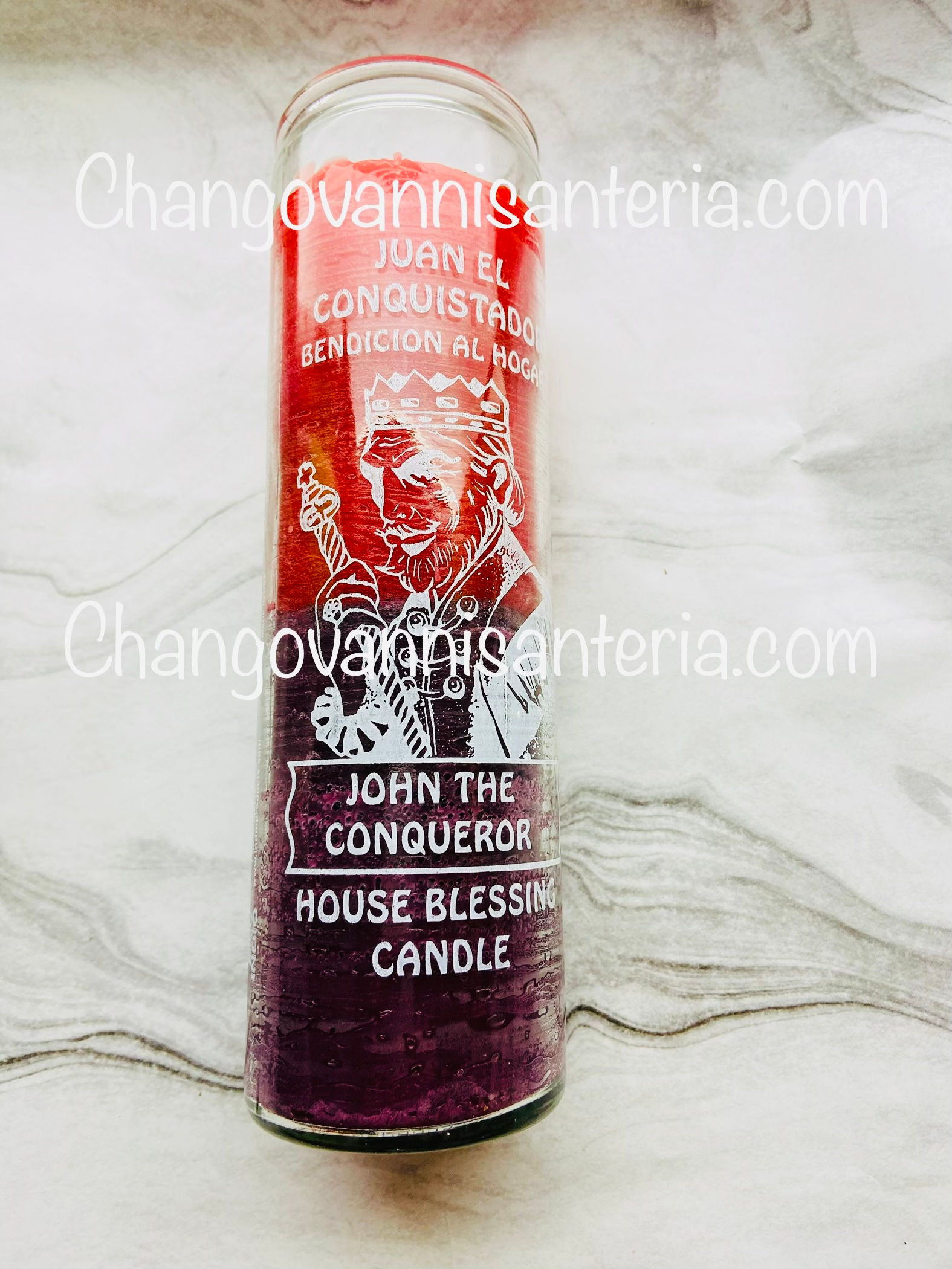 John The Conquer Candle/Vela Juan El Conquistador