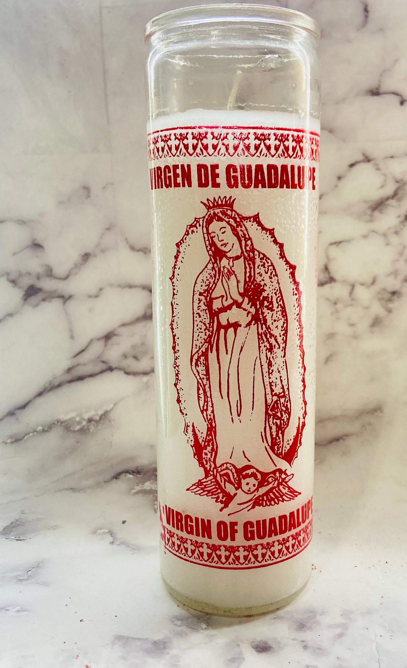 Virgin Guadalupe Candle/Virgen De Guadalupe Vela