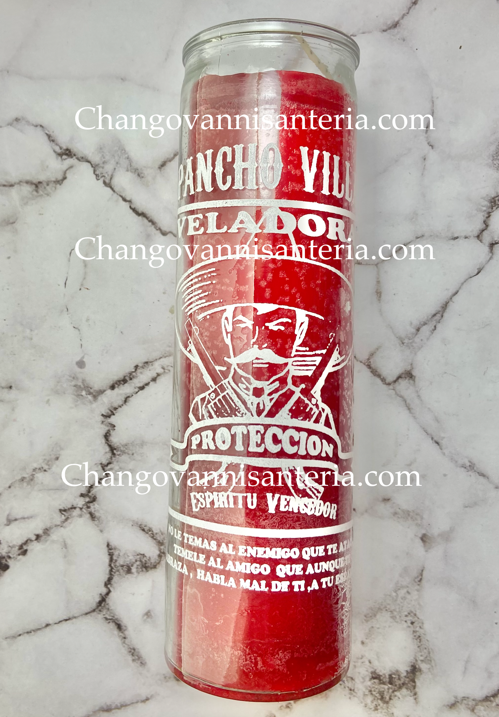 Pancho Villa Red candle