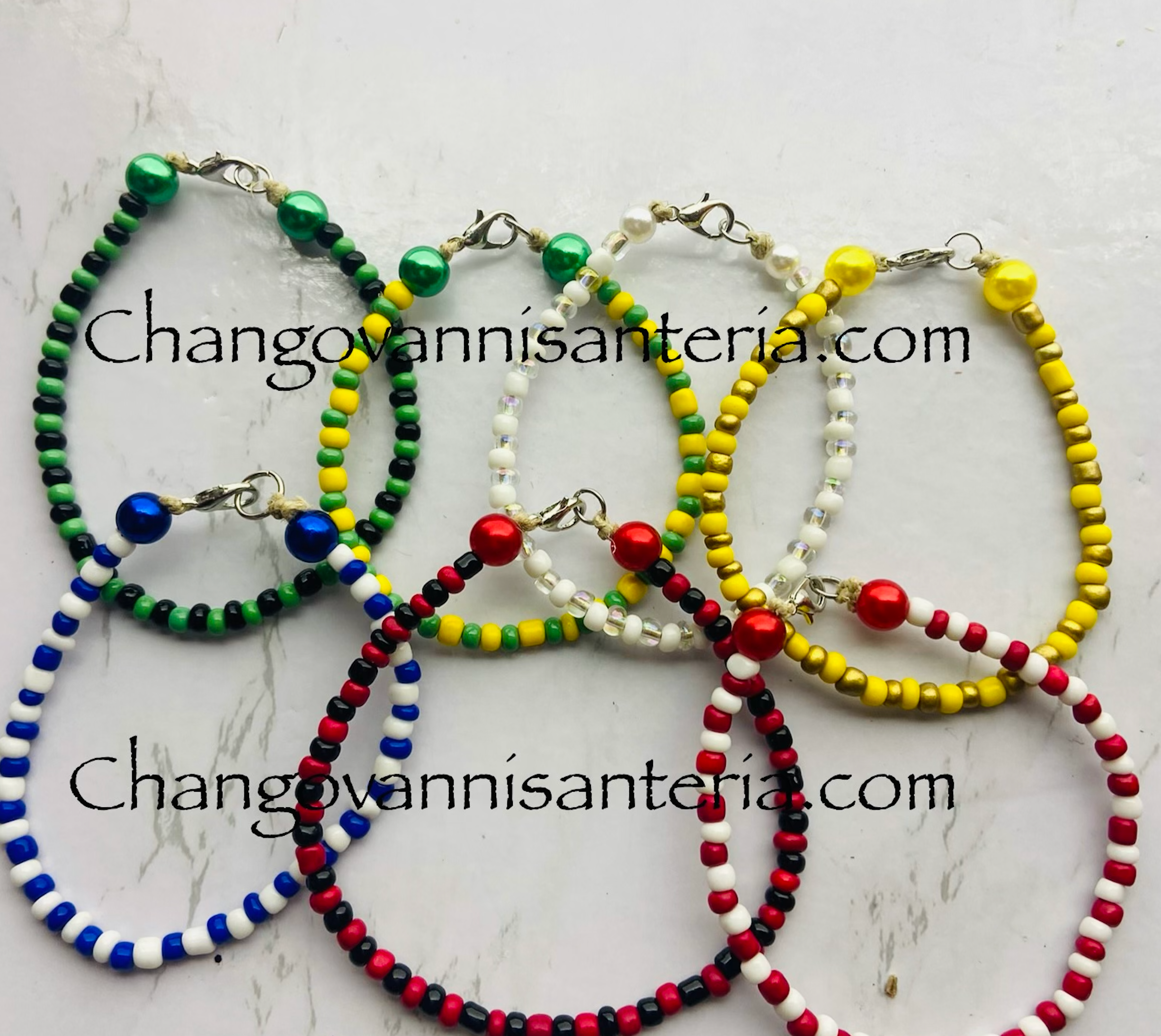 Orisha Bracelets/Ankle Bracelets/Orisha Pulseras/Pulseras Tobillo